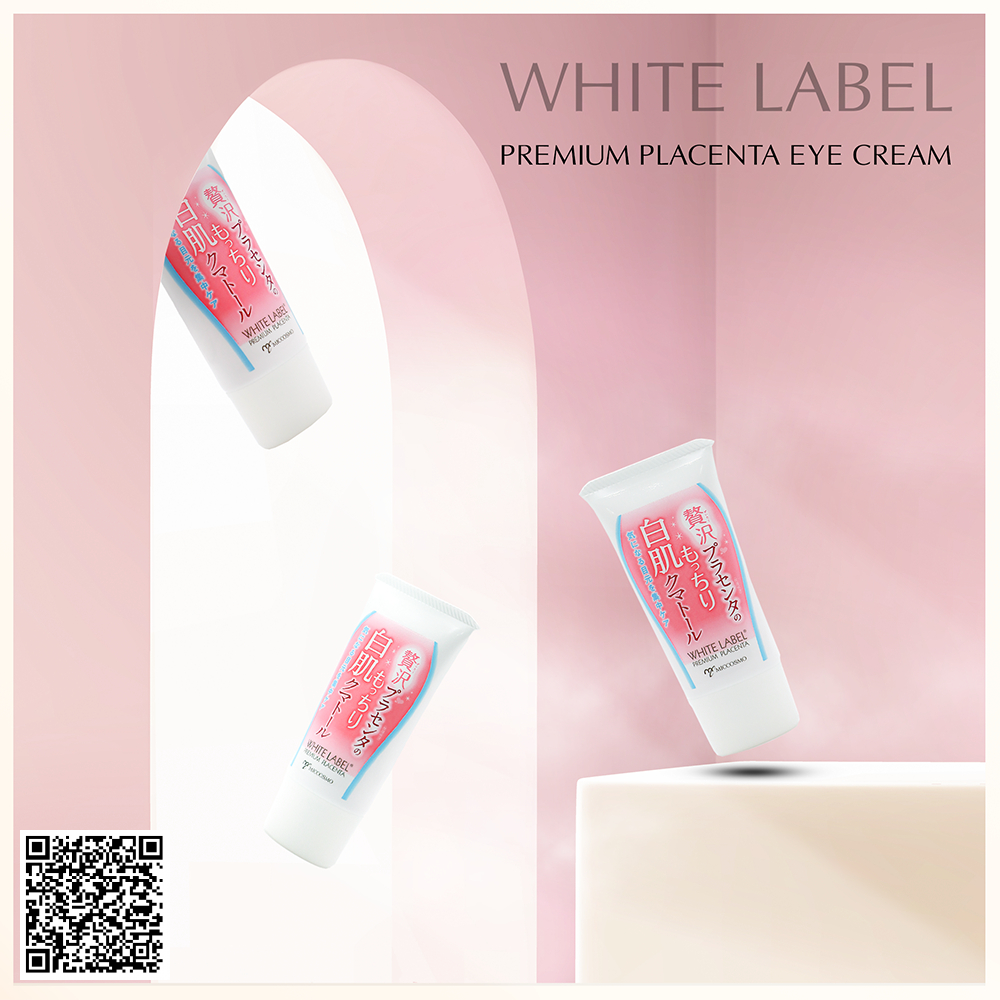 Kem dưỡng mắt White Label Premium Placenta Eye Cream Miccosmo từ Nhật Bản 30g