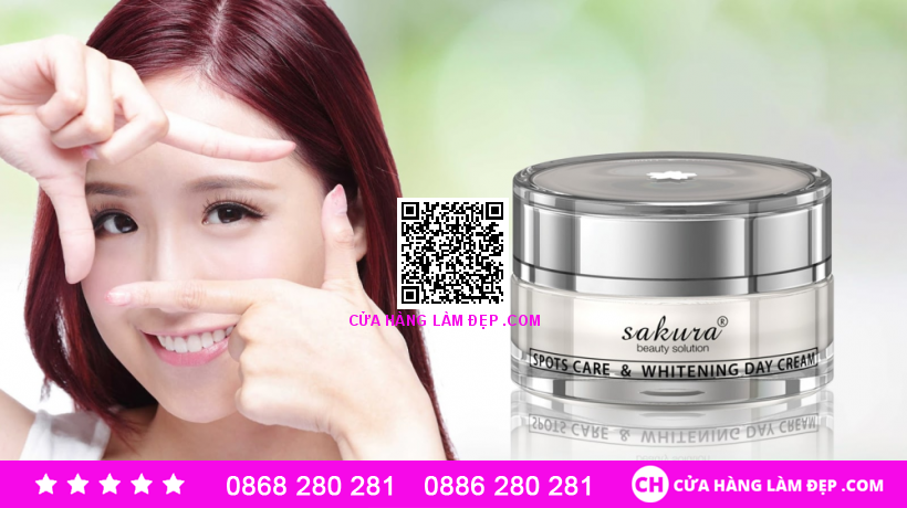 Kem dưỡng trắng da Mờ Nám ban ngày Sakura Spot Care & Whitening Day Cream 30g