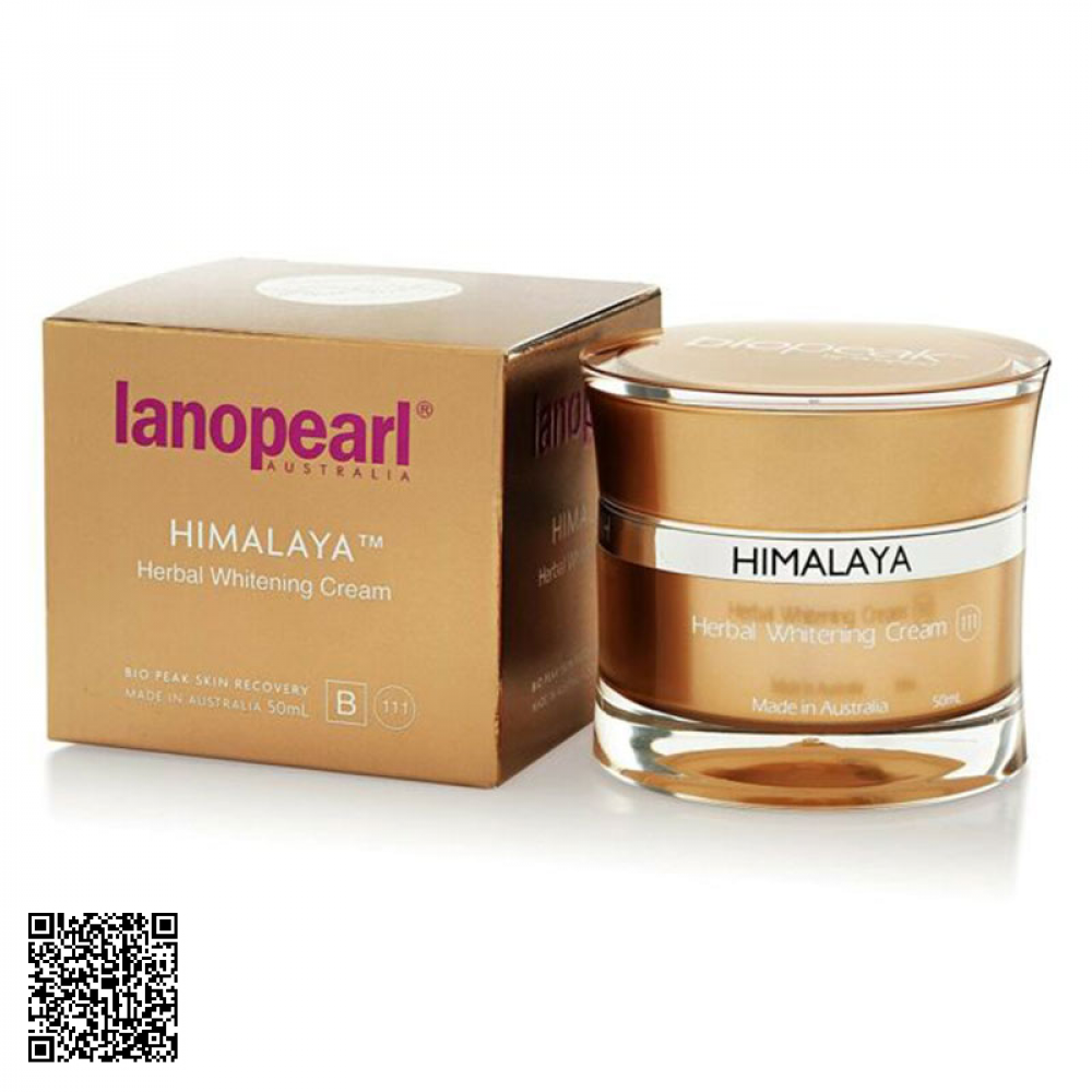 Kem Dưỡng Trắng Da Mờ Nám Himalaya Herbal Whitening Cream Lanopearl Bio Peak Úc 50ml
