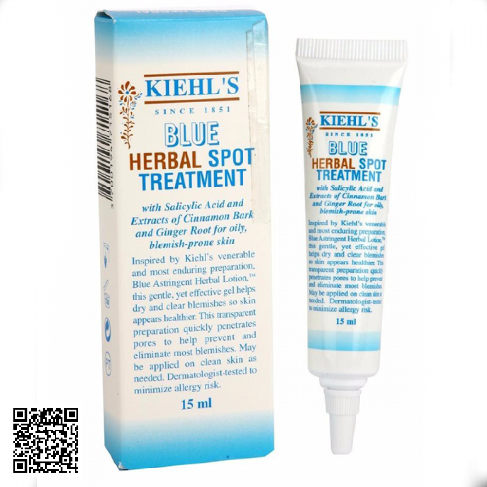 Kem Giảm Mụn Kiehl’s Blue Herbal Spot Treatment