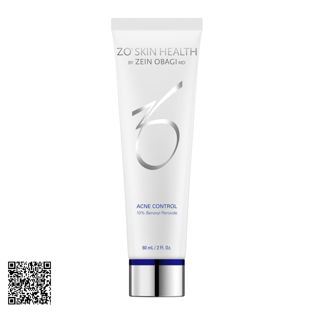 Kem Giảm Mụn Trứng Cá Zo Skin Health Acne Control 10% Benzoyl Peroxide Từ Mỹ 60ml