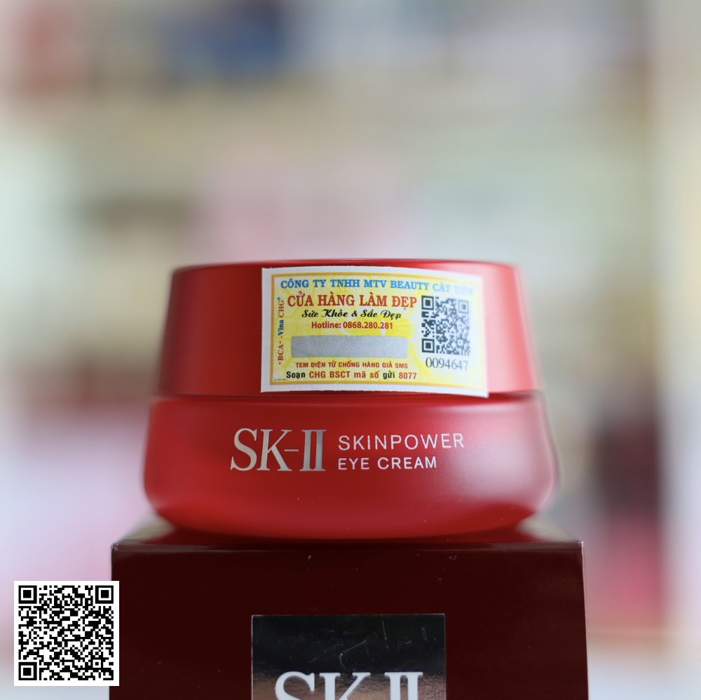Kem mắt SK-II SkinPower Eye Cream Japan Chống Nhăn Thâm Mắt 15g	