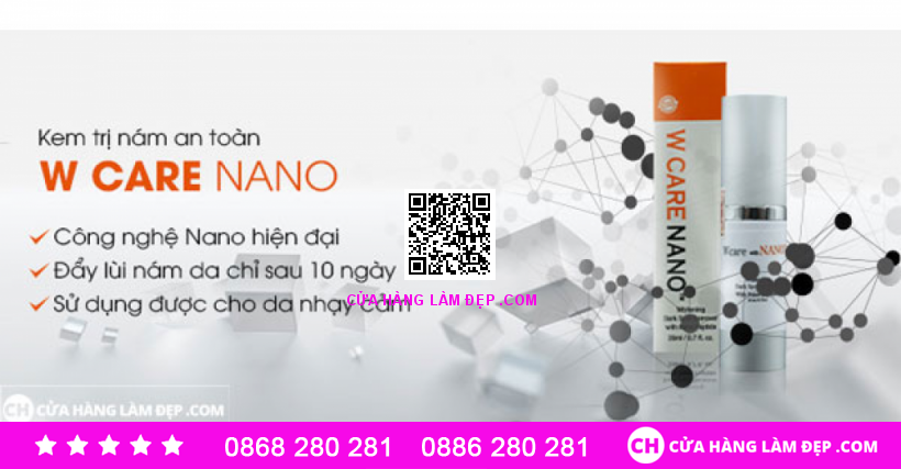Kem Mờ Nám, Trắng Da An Toàn Wcare With Nano