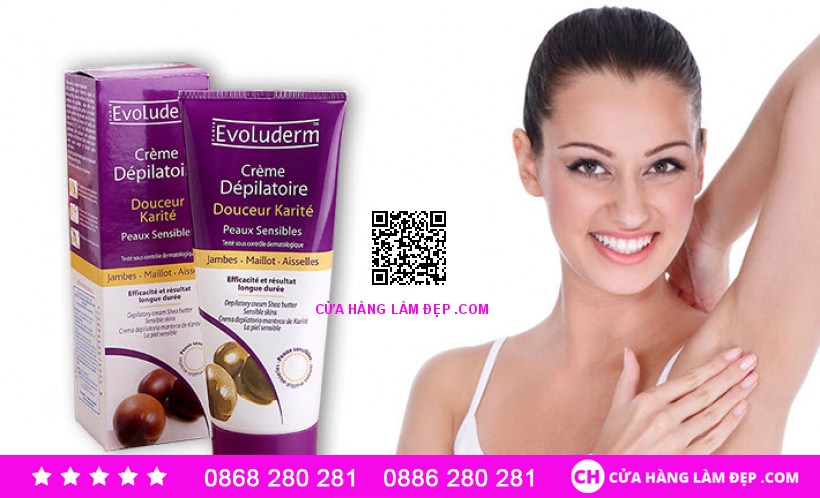 Kem tẩy lông Evoluderm Creme Depilatoire