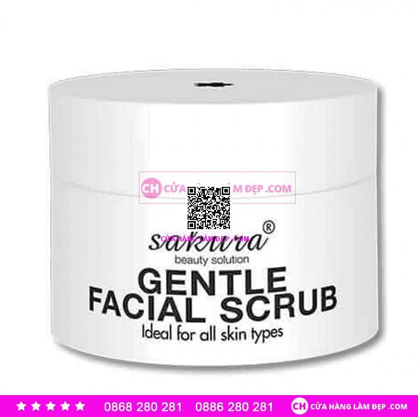 Kem Tẩy Tế Bào Chết Cho Da Mặt Sakura Gentle Facial Scrub 30g