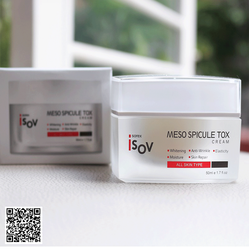 Kem Vi Kim Sinh Học Isov Meso Spicule Tox Cream Hàn Quốc 50ml