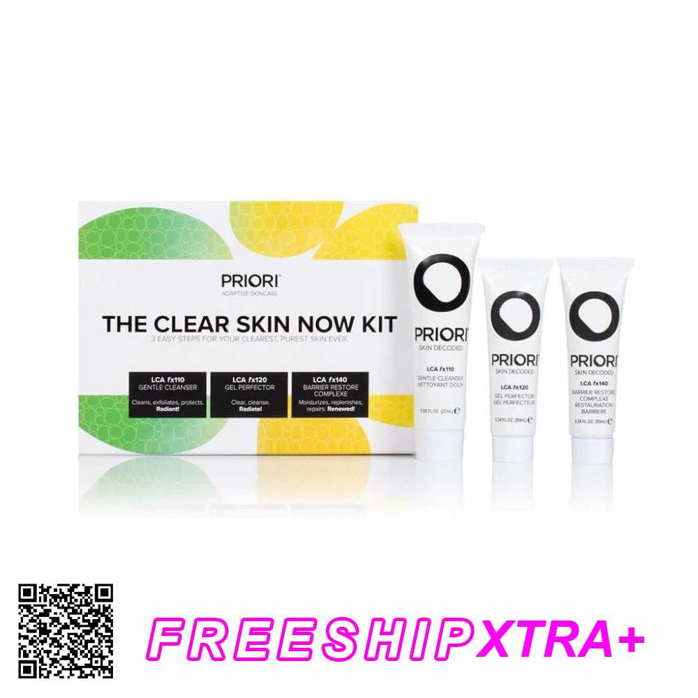 Kit Da Sáng Sạch Priori The Clear Skin Now Kit Từ Mỹ