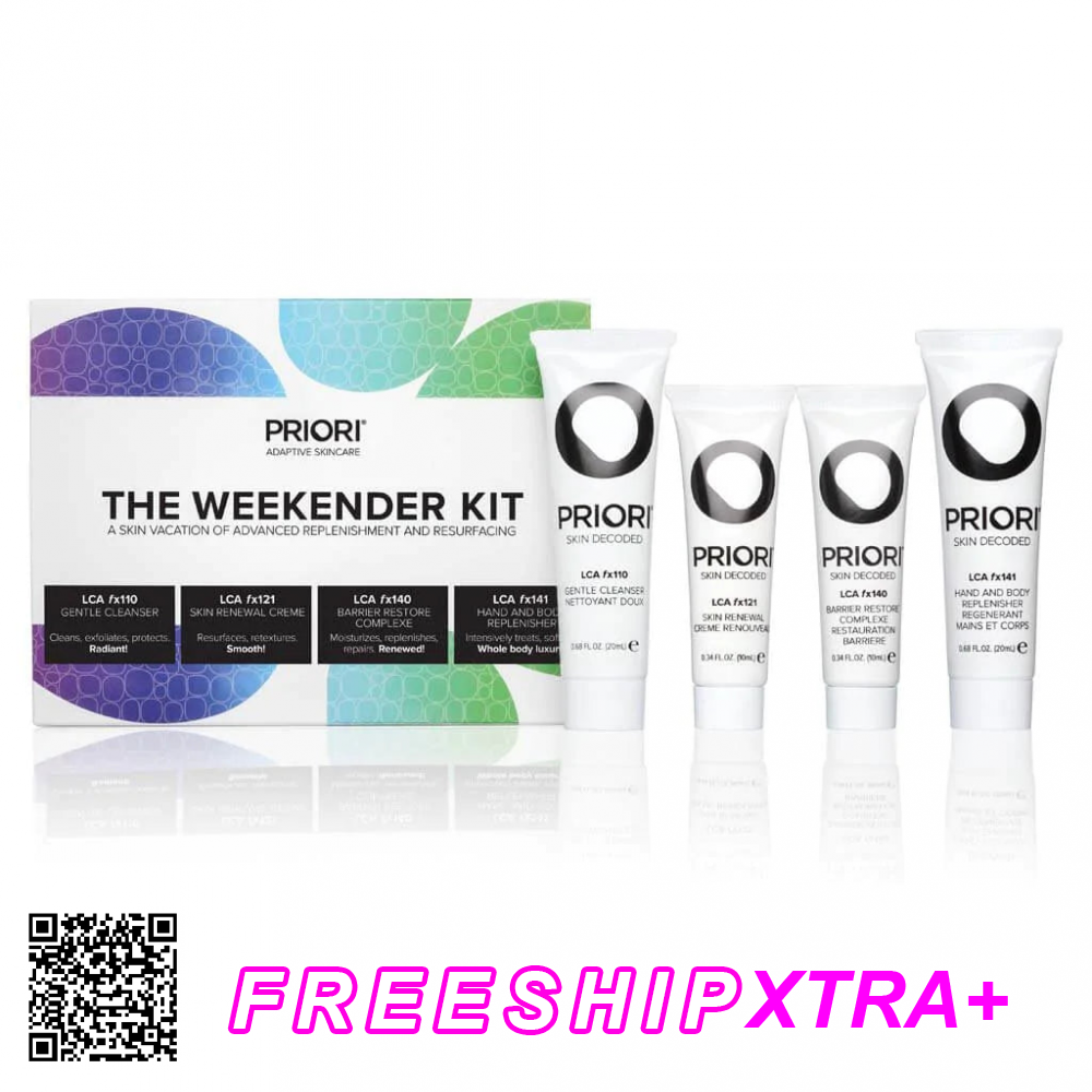 Kit Dưỡng Da Cuối Tuần Priori The Weekender Kit Từ Mỹ