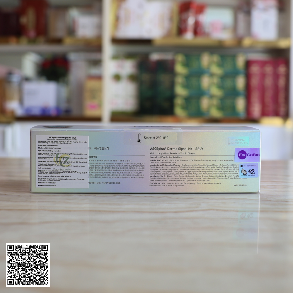Liệu Pháp Cấy Tinh Chất Căng Bóng Da Tinh Chất Tế Bào Exosome Asce Plus Derma Signal Kit Từ Hàn Quốc (Set 5 Cặp)