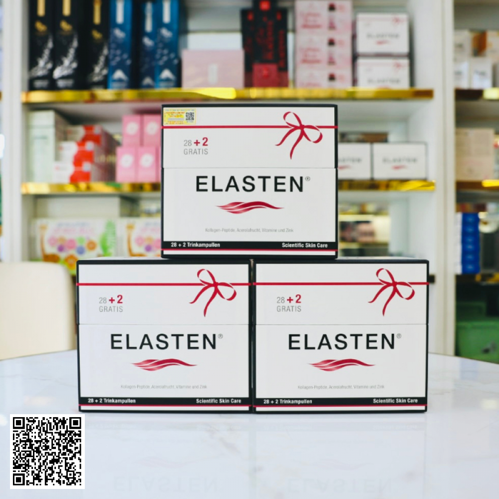 Liệu Trình 3 Tháng Nước Uống Collagen Hỗ Trợ Ngừa Lão Hóa Elasten Scientific Skin Care Từ Đức