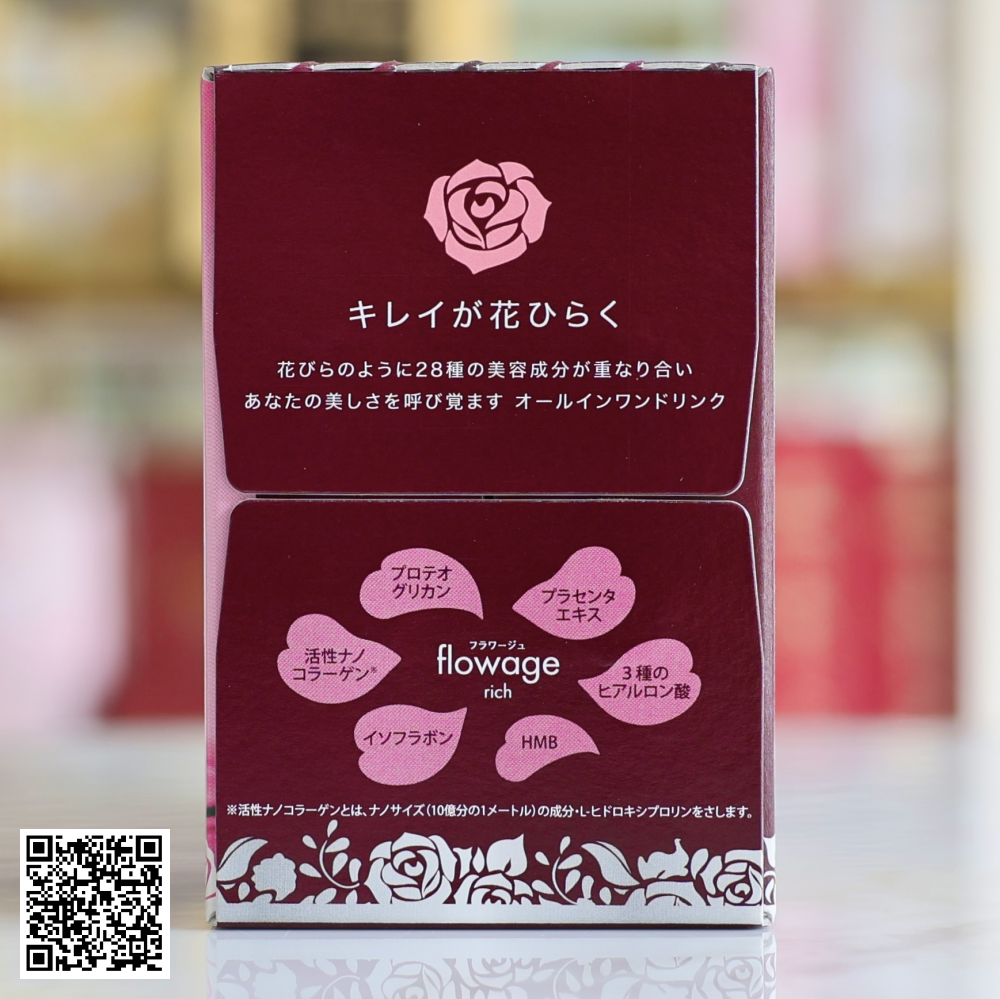 Liệu Trình Nước Uống Collagen Fracora Flowage Rich Từ Nhật Bản