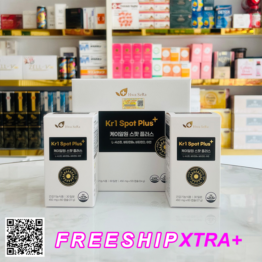 Liệu Trình Viên Uống Trắng Da Hwa:SeRa Kr1 Spot Plus+ Của Hàn Quốc 