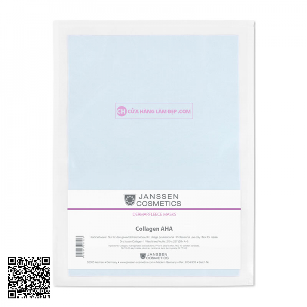 Mặt Nạ Collagen AHA Cho Da Dầu Janssen Dermafleece Masks Collagen AHA
