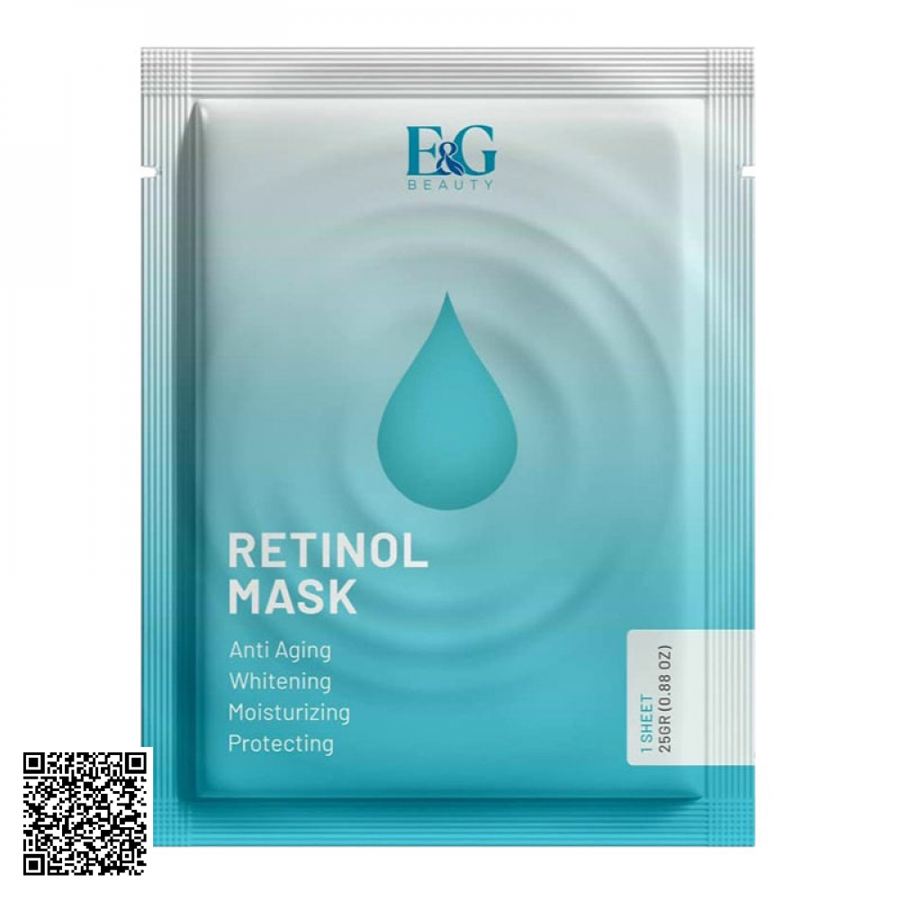 Mặt Nạ Retinol Mask E&G Beauty Tái Tạo Da Chuyên Sâu 3 Miếng/Hộp Hàn Quốc