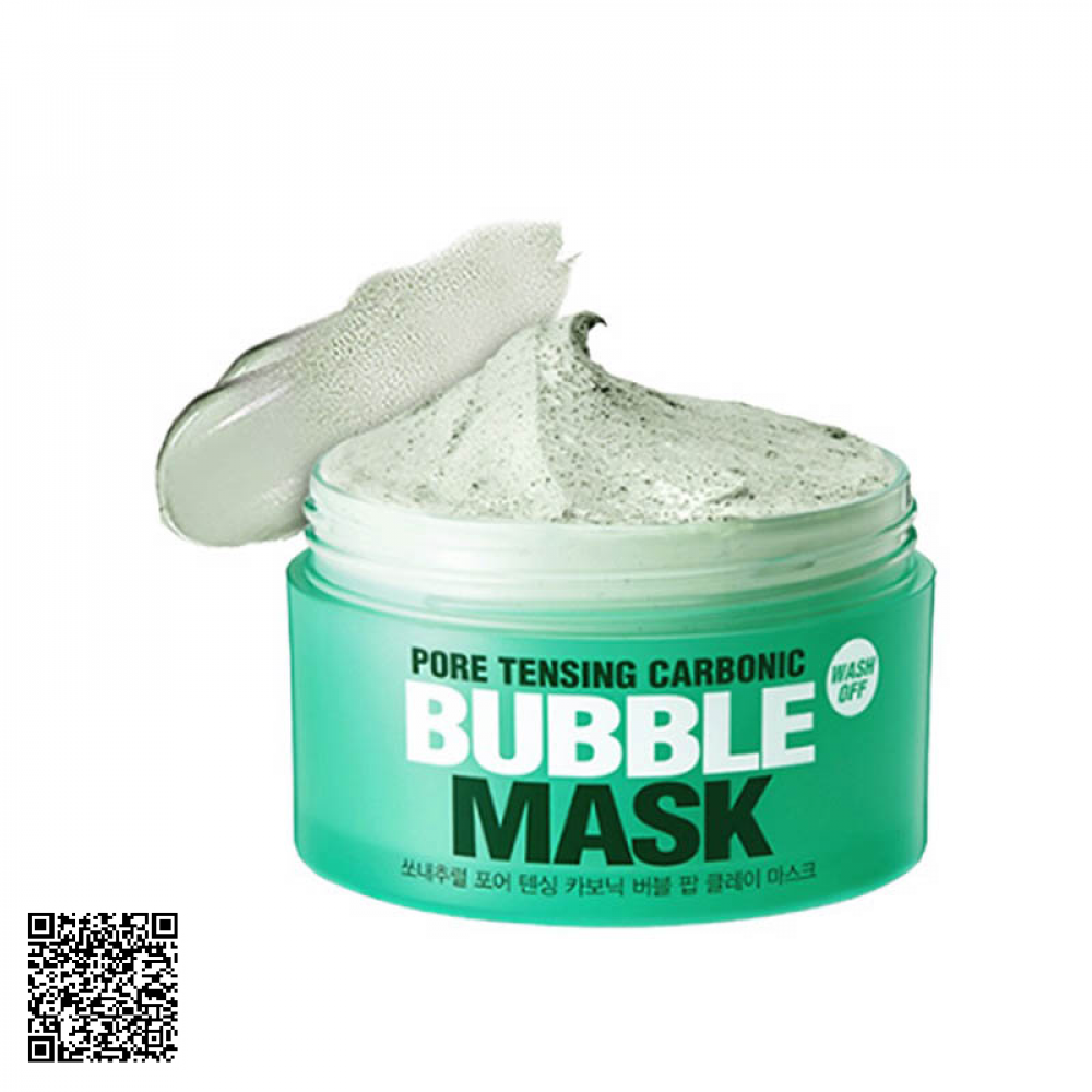 Mặt Nạ Thải Độc SoNatural Pore Tensing Carbonic Bubble Mask Của Hàn Quốc 130g