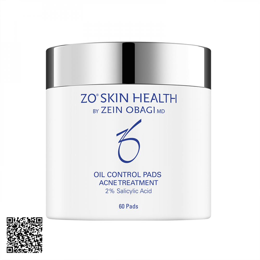 Miếng Tẩy Tế Bào Chết, Giảm Mụn ZO Skin Health Oil Control Pads Acne Treatment Của Mỹ 60 Miếng