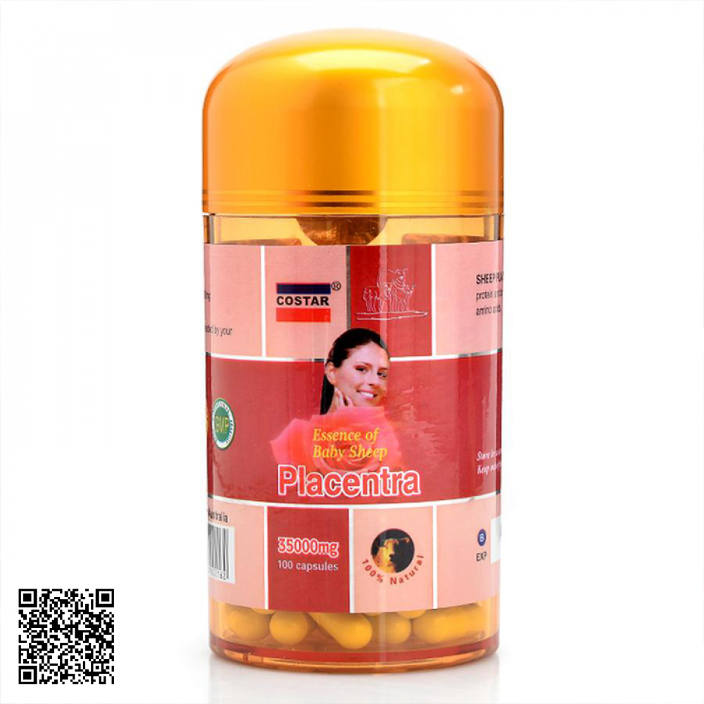 Nhau Thai Cừu Costar Placentra 35000mg Của Úc 100 Viên