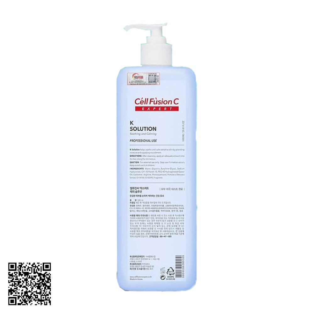 Nước Cân Bằng Cell Fusion C Expert K Solution từ Hàn Quốc 1000ml