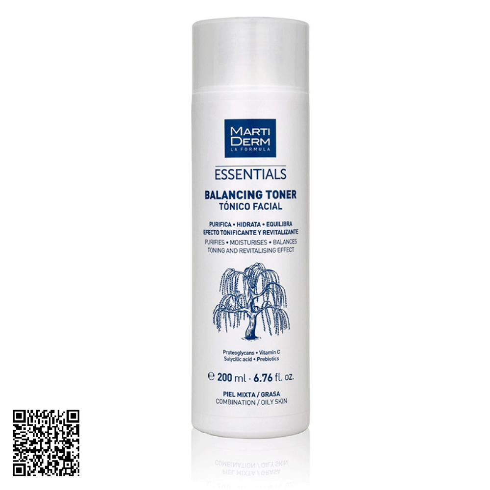 Nước Essentials Balancing Toner MartiDerm Cân Bằng Làm Sạch Của Tây Ban Nha 