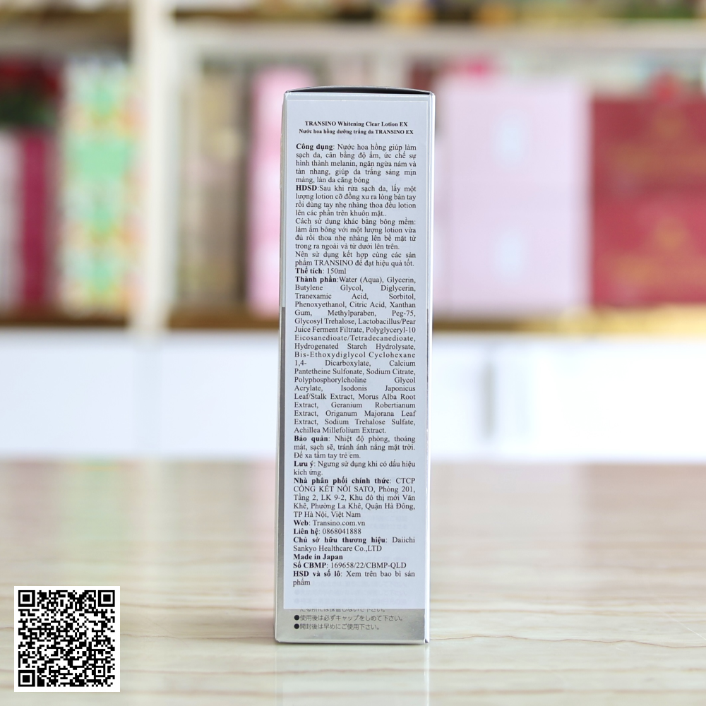 Nước Hoa Hồng Dưỡng Trắng Da Transino Whitening Clear Lotion EX Từ Nhật Bản 150ml (Cty)