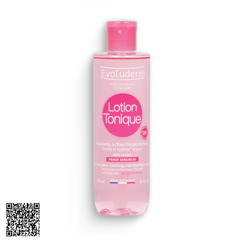 Nước Hoa Hồng Evoluderm Soothing Tonic Lotion For Sensitive Skin Cho Da Nhạy Cảm 250ml từ Pháp