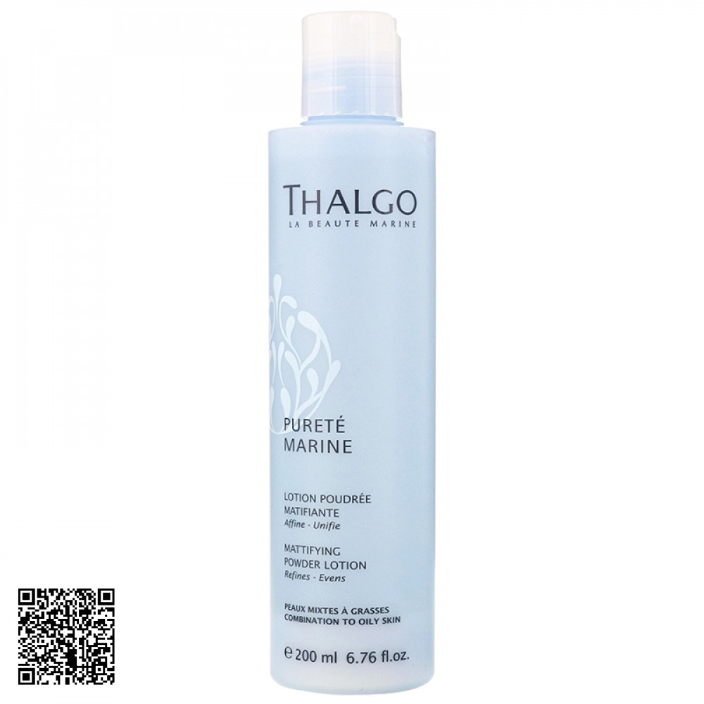 Nước Hoa Hồng Thu Nhỏ Lỗ Chân Lông Thalgo Mattifying Powder Lotion Của Pháp 200ml
