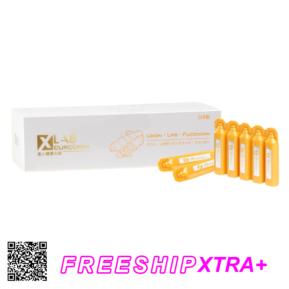 Nước Nghệ Nano Xlab Curcumin Ukon LPS Fucoidan 10 Lọ x 60ml