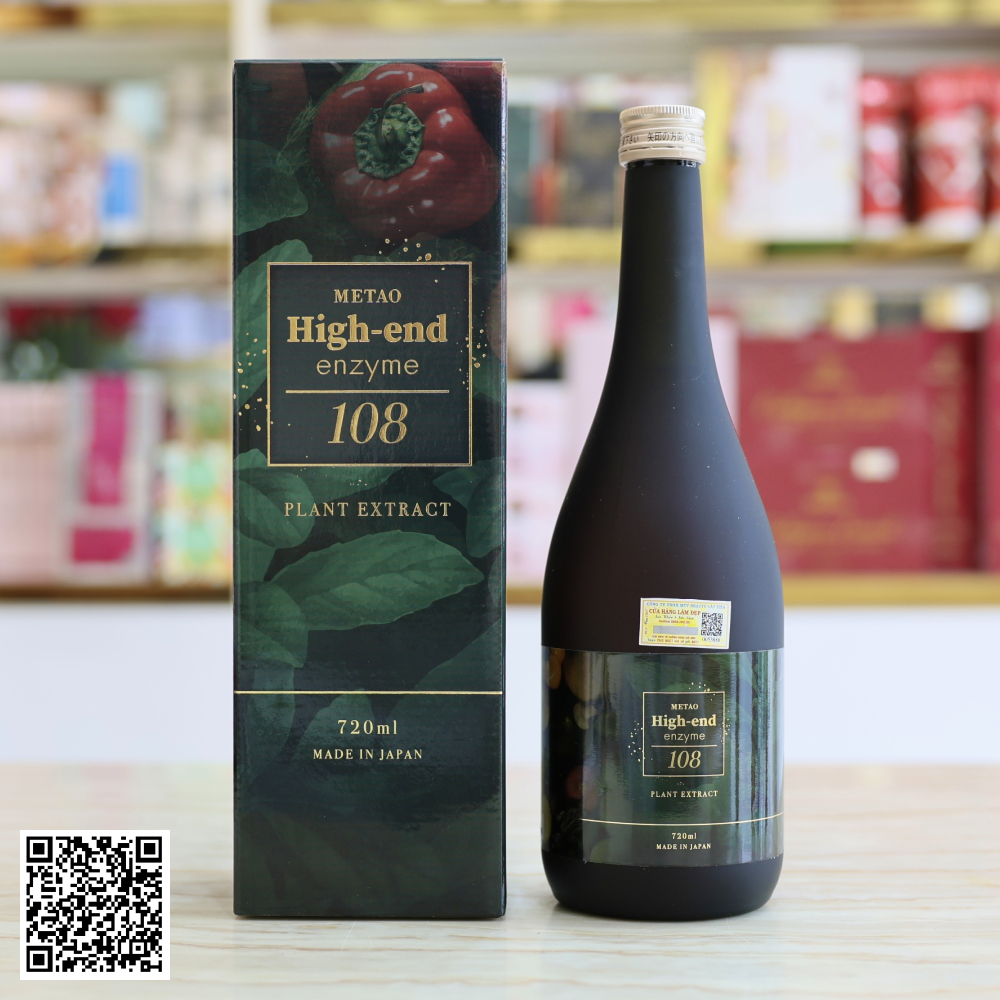 Nước Uống 108 Củ Quả Cô Đặc Metao High-End Enzyme 108 Của Nhật 720ml