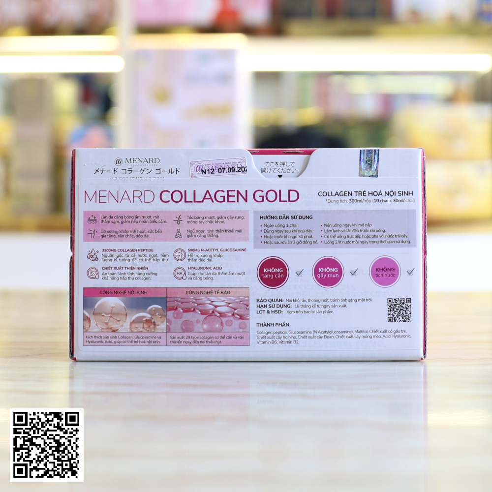 Nước Uống Menard Collagen Gold Hộp 10 Chai