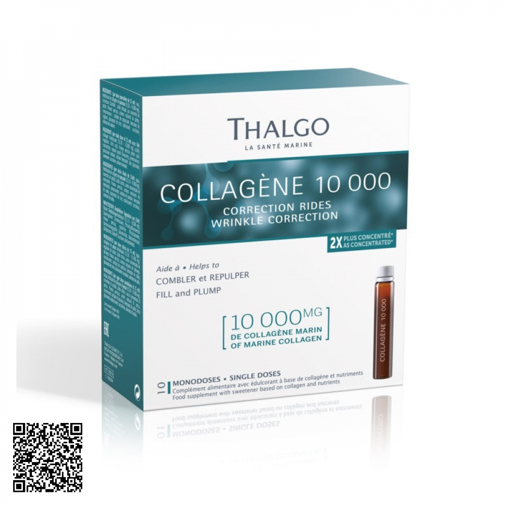 Nước Uống Thalgo Collagen 10000 Đẹp Da Hỗ Trợ Ngừa Lão Hóa Của Pháp 10 Ống/Hộp