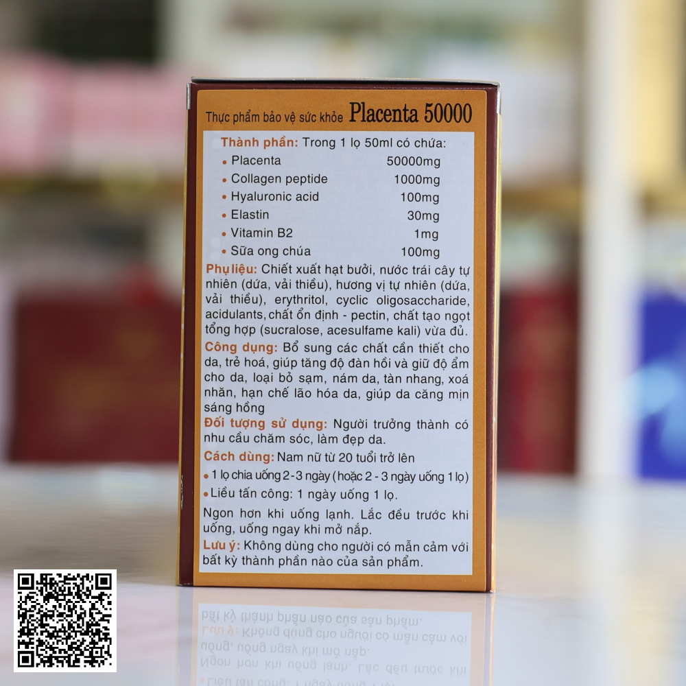 Nước Uống Trắng Da Mờ Nám Kaza Placenta 50000mg Nhật Bản Liệu Trình 30 Ngày
