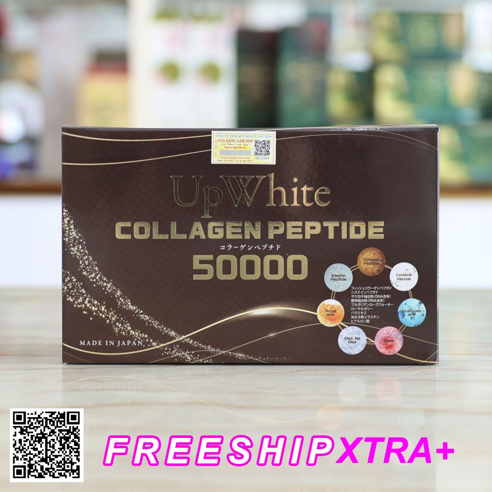 Nước Uống Trắng Da UpWhite Collagen Peptide 50000 Từ Nhật Bản (Hộp 10 Chai)