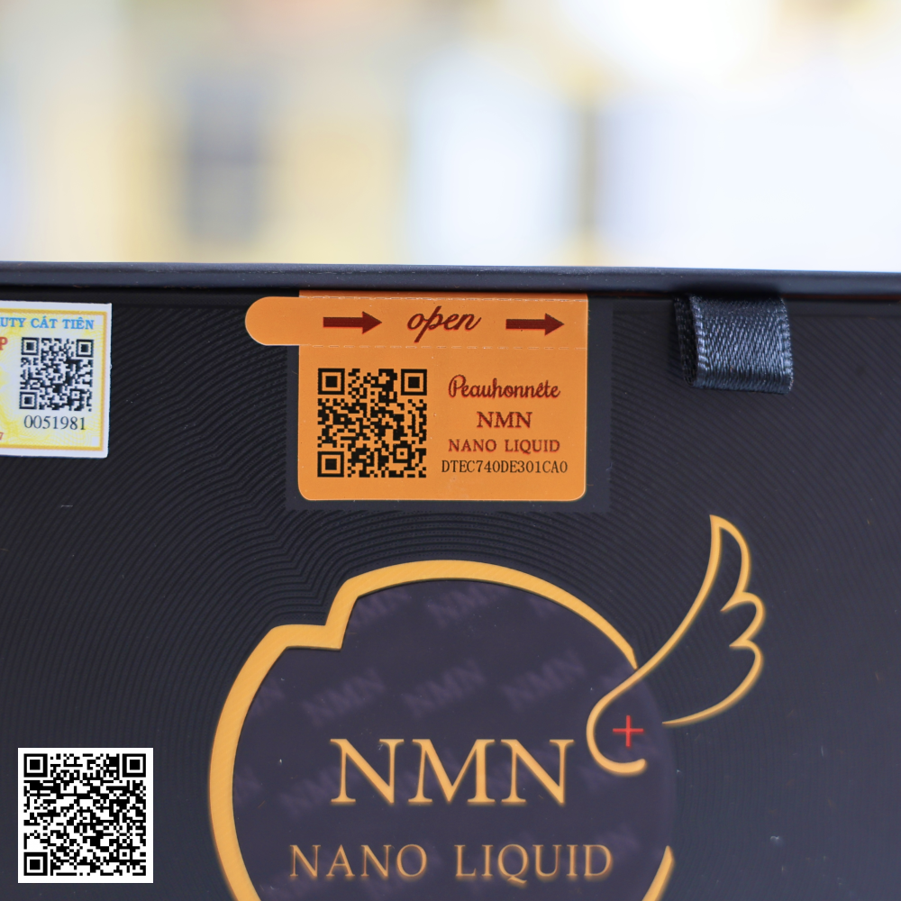 Nước Uống Trẻ Hóa NMN+ Nano Liquid Peauhonnete Nhật Bản Hộp 12Chaix 30ml.