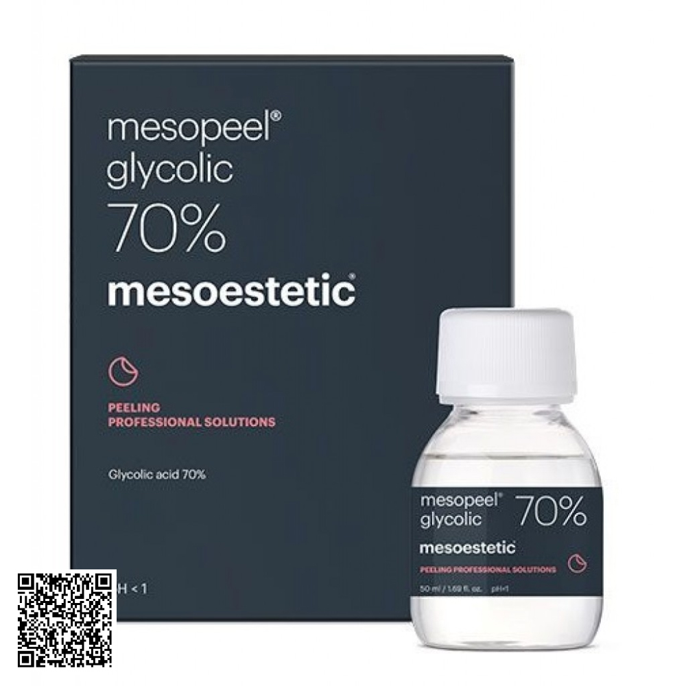 Peel Hỗ Trợ Ngừa Lão Hóa Da Chuyên Sâu Mesoestetic Mesopeel Glycolic 70% Từ Tây Ban Nha 50ml
