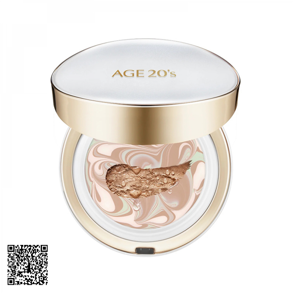 Phấn Tươi Dưỡng Da Che Phủ Bền Màu AGE 20s Signature Essence Cover Pact Long Stay #23 Medium Beige