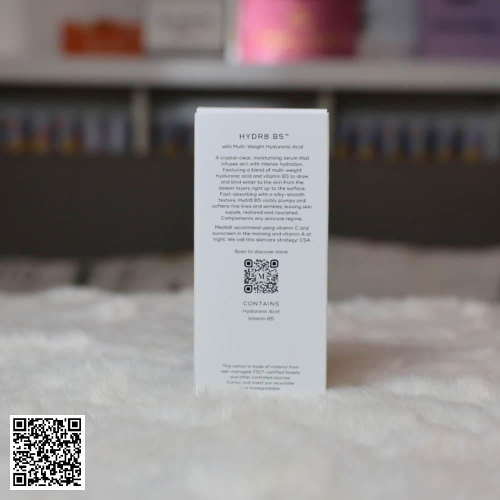 Serum Cấp Ẩm Phục Hồi Medik8 Hydr8 B5 Từ Anh 30ml