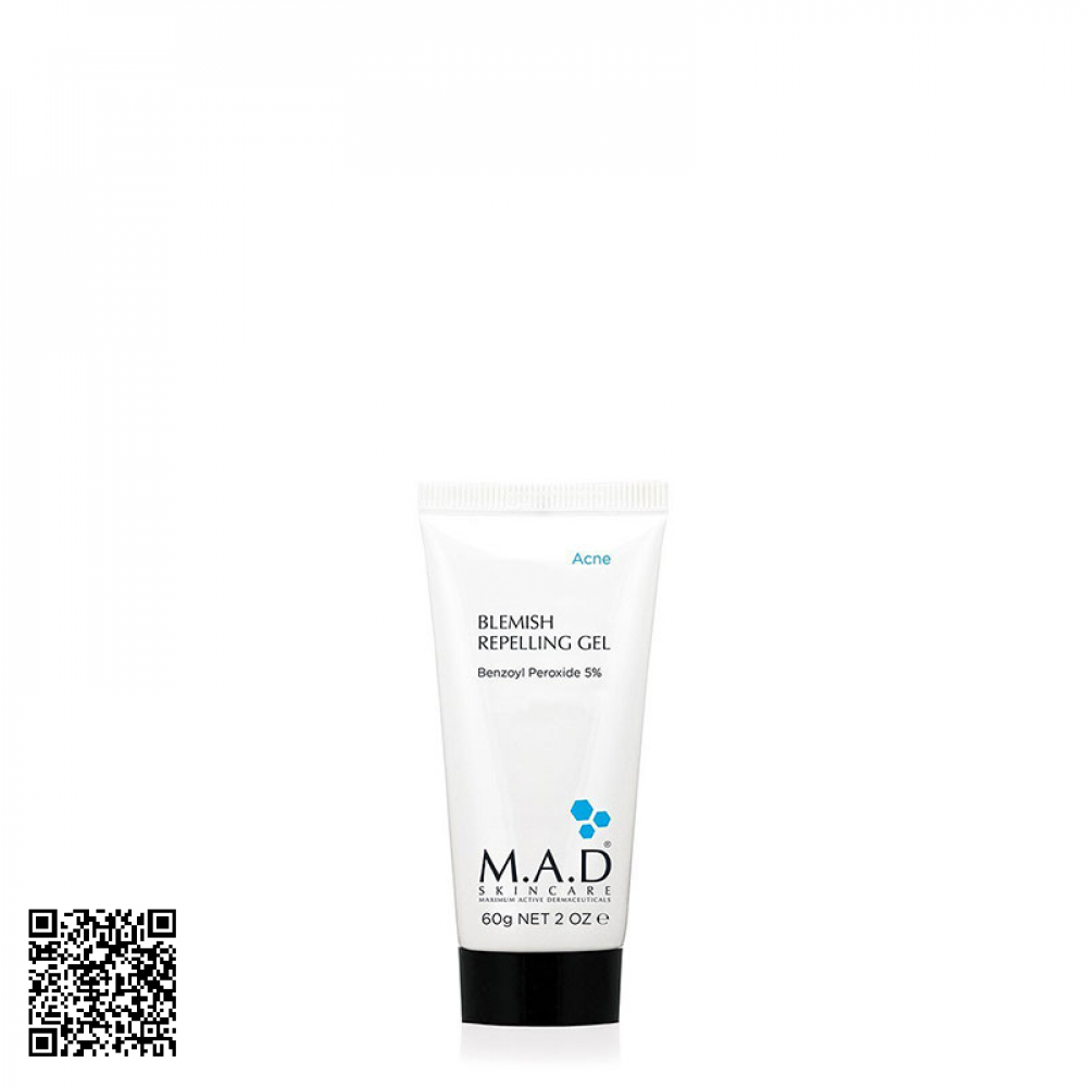 Serum M.A.D Rút Mụn Tiêu Mụn (Blemish Repelling Gel) Benzoyl Peroxide 5%