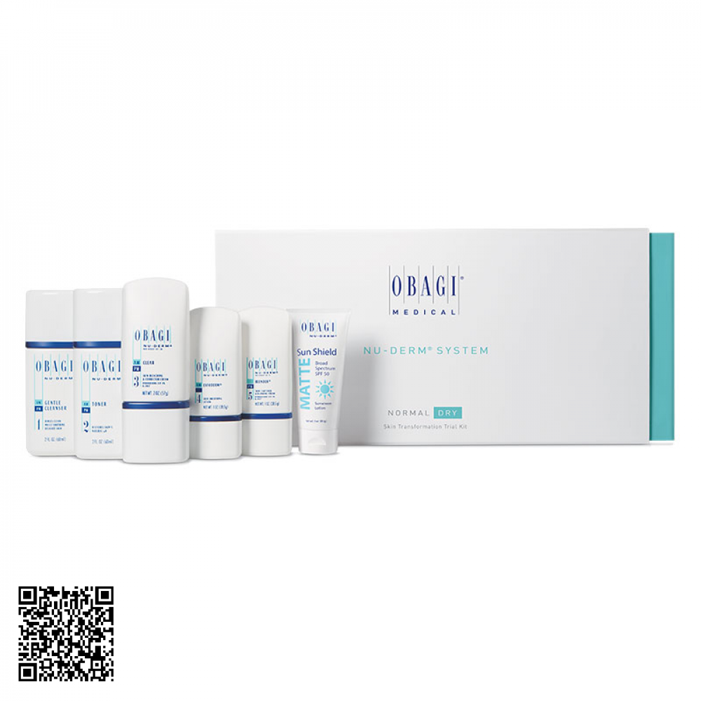 Set Mờ Nám Mini Cho Da Khô Obagi Nu-Derm Travel Kit Normal-Dry Mỹ
