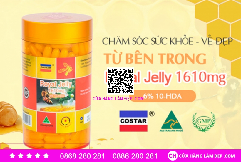 Sữa Ong Chúa Royal Jelly Costar (1610mg x 365 viên)