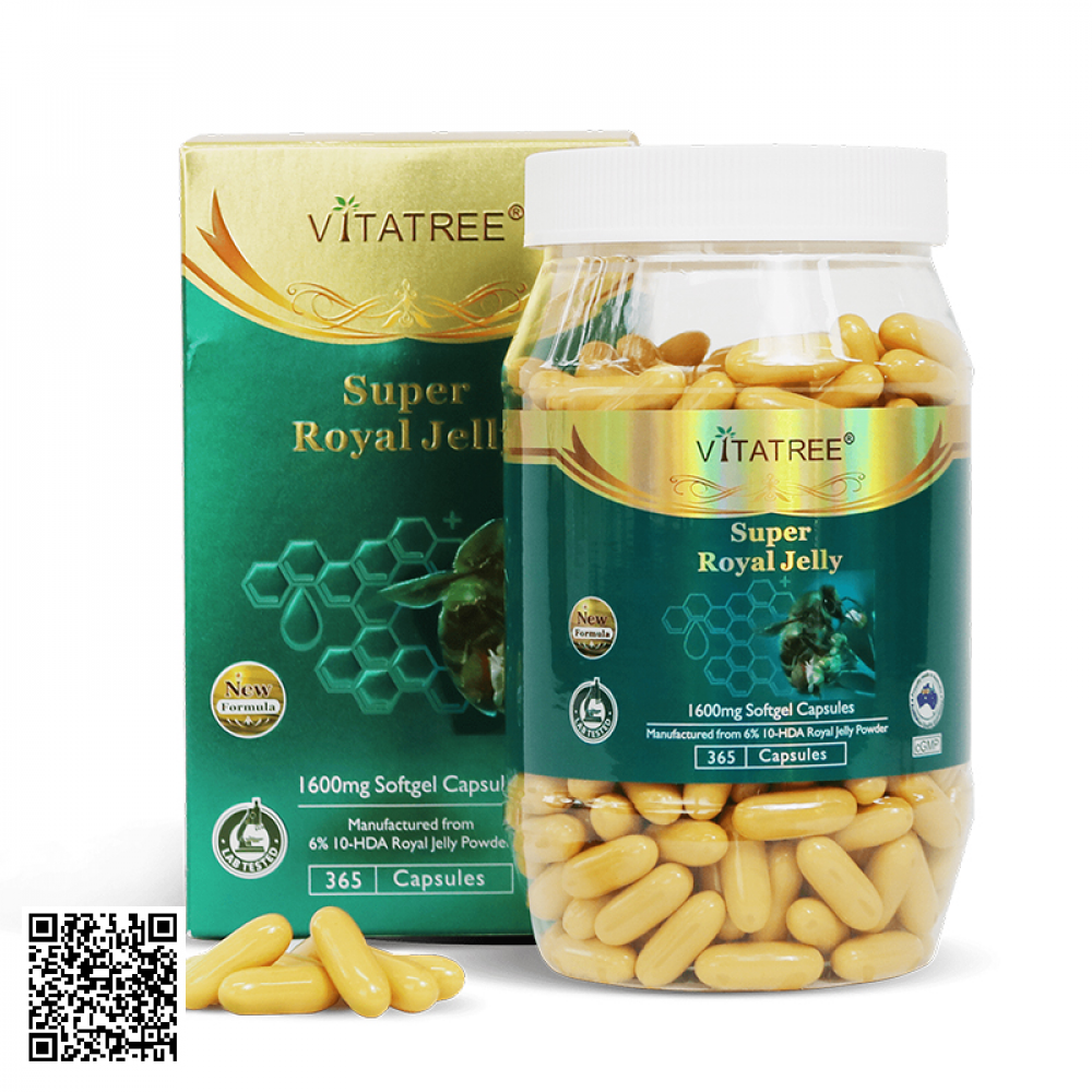 Sữa Ong Chúa Vitatree Super Royal Jelly Từ Úc 365 Viên