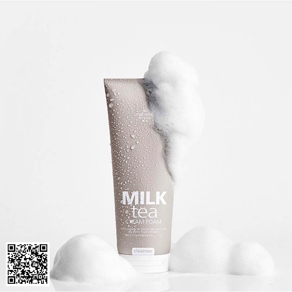Sữa Rửa Mặt Cấp Ẩm Milk Tea Cream Foam Hàn Quốc 200ml