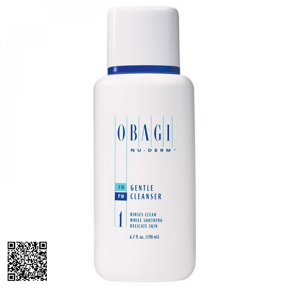 Sữa Rửa Mặt Dưỡng Ẩm Cho Da Khô Obagi Nu-Derm Gentle Cleanser Mỹ 200ml