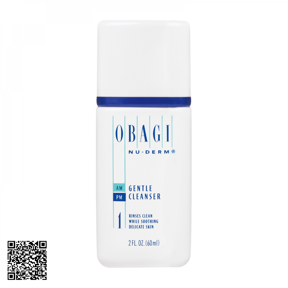 Sữa Rửa Mặt Dưỡng Ẩm Cho Da Khô Obagi Nu-Derm Gentle Cleanser Mỹ 60ml