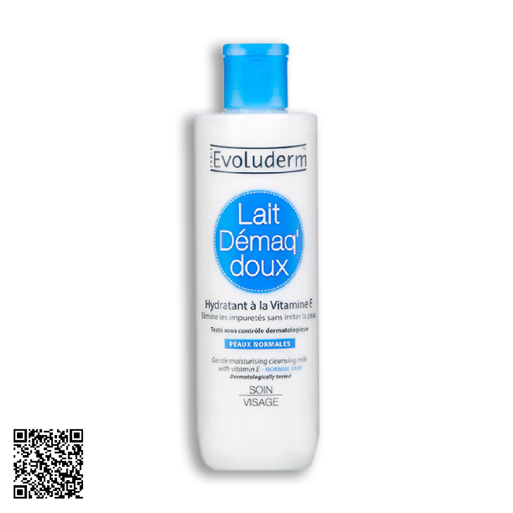 Sữa Rửa Mặt Evoluderm Lait Demaq doux Tẩy Trang Hàng Ngày 250ml từ Pháp