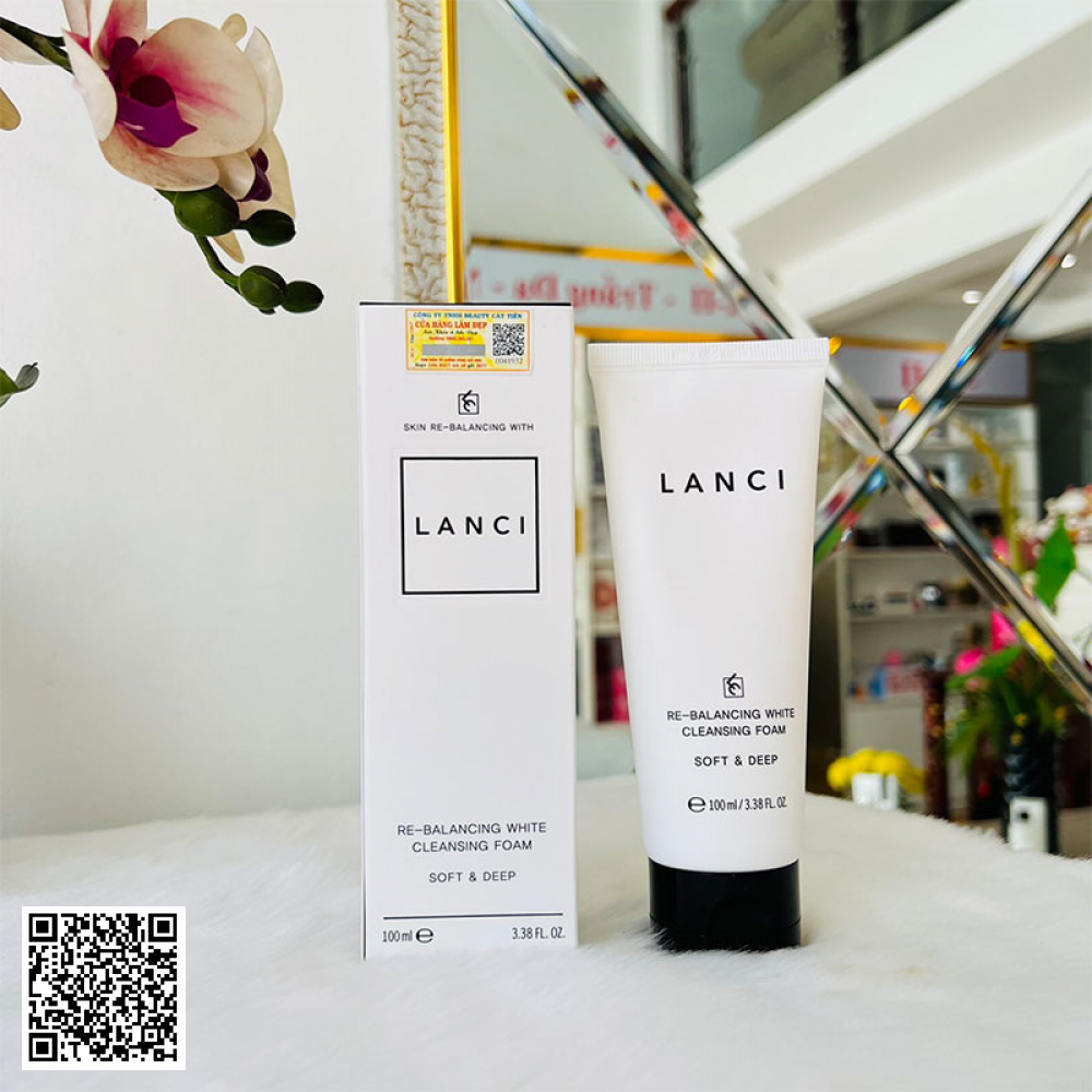Sữa Rửa Mặt Re-Balancing White Cleansing Foam Lanci Hàn Quốc 100ml