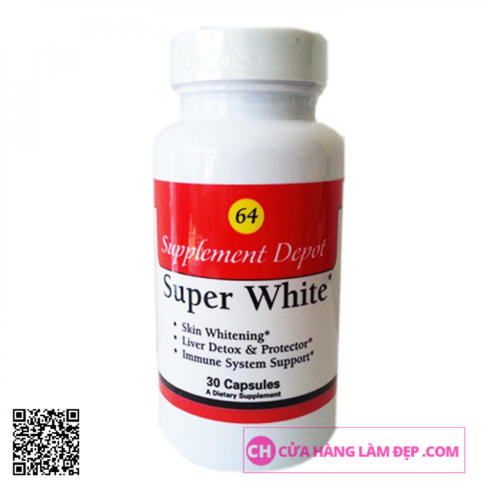 Super White No64 - Viên Uống Trắng Da Giải Độc Tố Cao Cấp USA