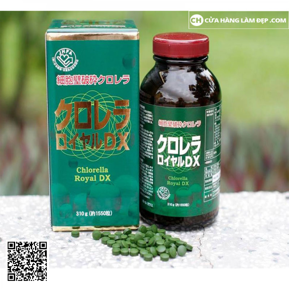 Tảo Lục Hoàng Gia Chlorella Royal DX Nhật Bản 1550 Viên