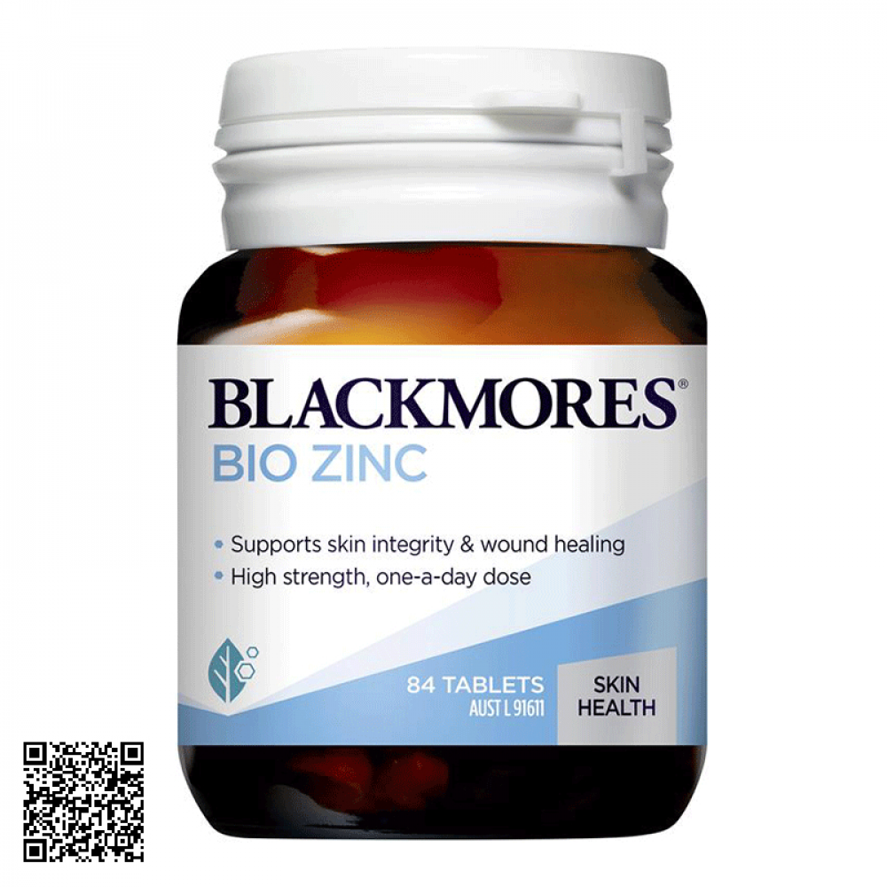 Thực Phẩm Bảo Vệ Sức Khỏe, Bổ Sung Kẽm Blackmores Bio Zinc Úc 84 Viên