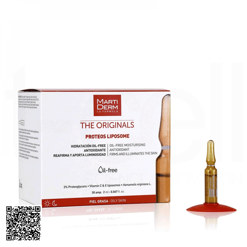 Tinh Chất Ampoule The Originals Proteos Liposome MartiDerm Chống Oxy Hoá, Phục Hồi, Điều Tiết Bã Nhờn Của Tây Ban Nha 30 Ống