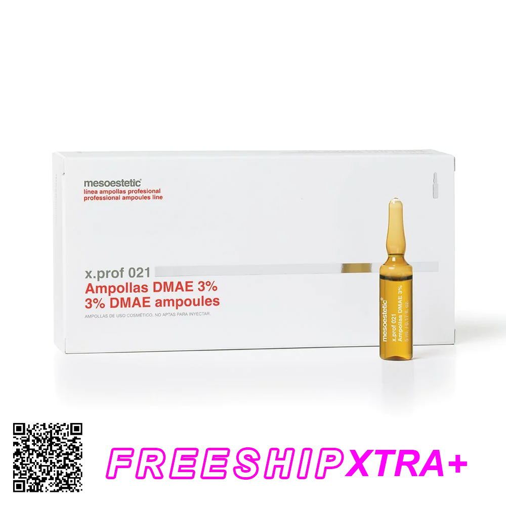 Tinh Chất Chống Chảy Xệ, Làm Săn Chắc Da Mesoestetic X.Prof 021 3% DMAE Ampoules Từ Tây Ban Nha (20 Ống x 5ml)